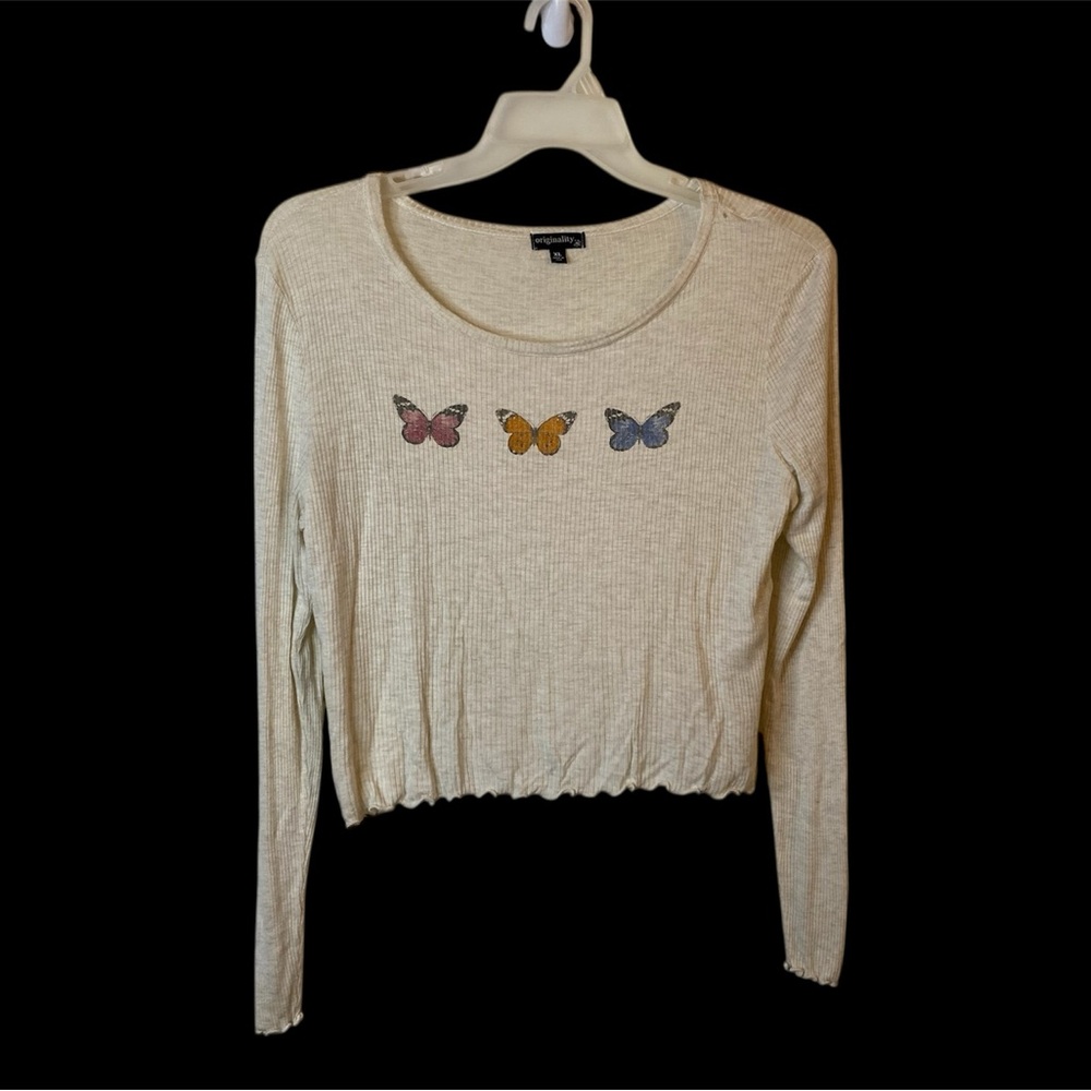 Originality Crop Long Sleeve T